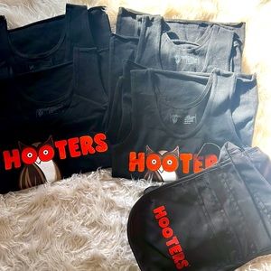 Hooters uniform tops and pouches